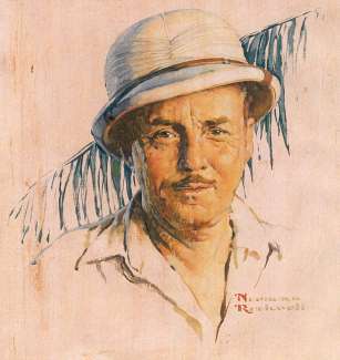 Norman Rockwell portrait of Frank Buck